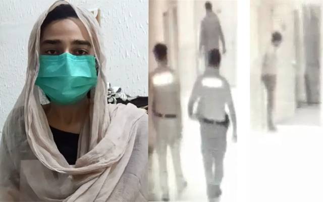 پولیس کیجانب سےیونیورسٹی طالبہ کو ہراساں کرنے کی فوٹیج منظر عام پر آگئی