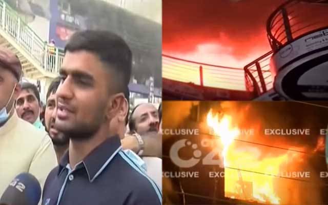 سانحہ حفیظ سنٹر، پاک فوج کے جوان نے آگ میں کود کر قیمتی جانیں بچا لیں