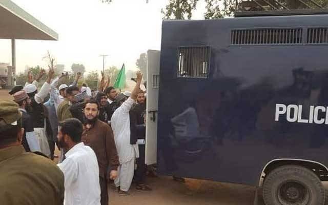 تحریک لبیک کا جلسہ، کارکنوں کی پکڑ دھکڑ