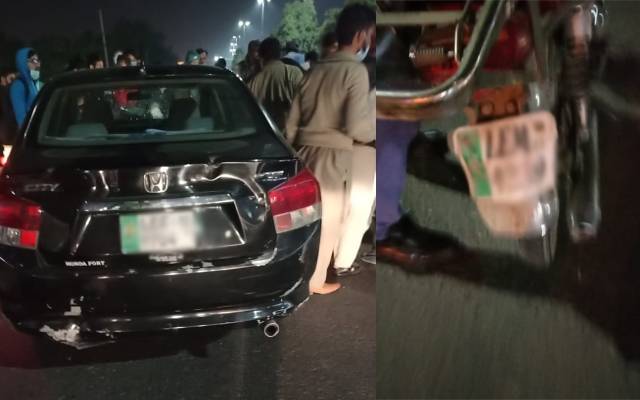 جیل روڈ پر حادثہ،کمسن بچی جاں بحق،والد کی حالت تشویشناک