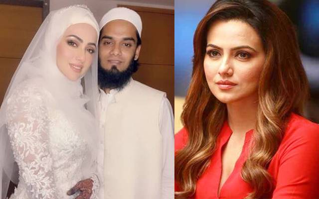 شادی کے بعد ثناخان کی دلکش تصاویر وائرل