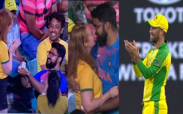 دوران میچ بھارتی لڑکےنے آسٹریلوی حسینہ کو پروپوز کردیا، ویڈیو وائرل