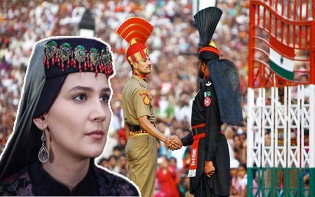 اصلاحان خاتون واہگہ بارڈر کی تقریب دیکھ کر حیران