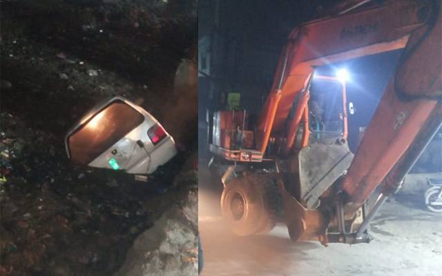 تیز رفتاری کے باعث گاڑی حادثے کا شکار