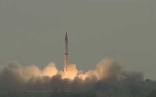 پاکستان کا بیلسٹک میزائل شاہین تھری کا کامیاب تجربہ 