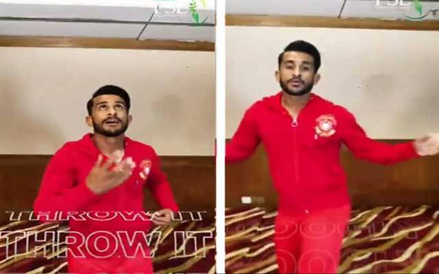 حسن علی کے گگلی ڈانس کی ویڈیو وائرل