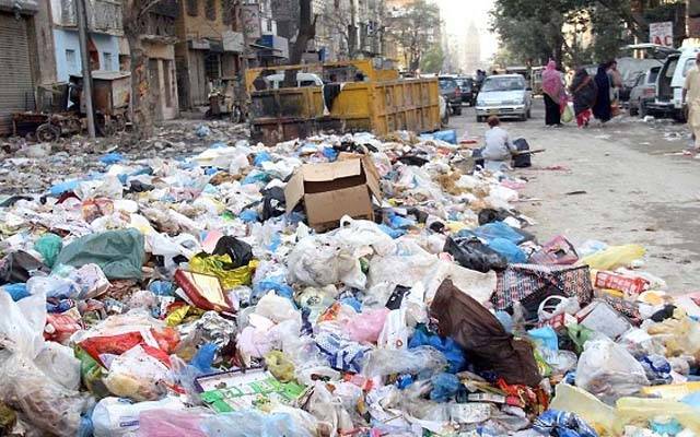 شہرکی اہم شاہراہیں کوڑےکامنظرپیش کرنےلگیں