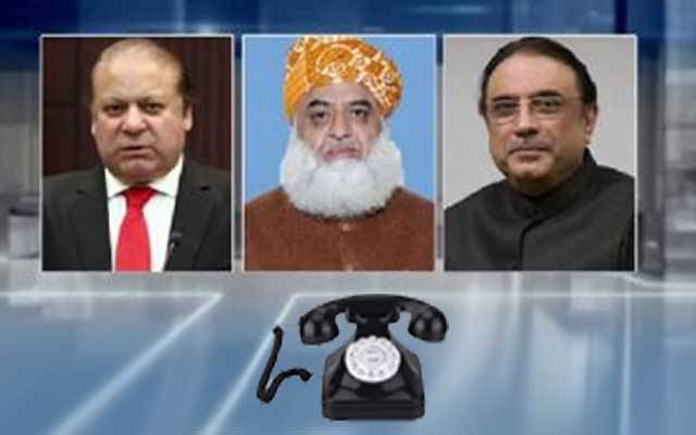  Nawaz Sharif, Asif Zardari phone Maulana Fazal Ur Rehman