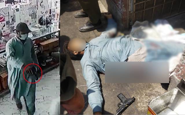 پولیس مقابلے میں ڈاکوہلاک، واردات کی فوٹیج منظر عام پر آگئی 