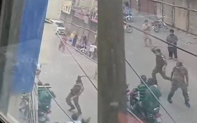 شہریوں پر ڈنڈے برسانے والا ایس ایچ اومعطل