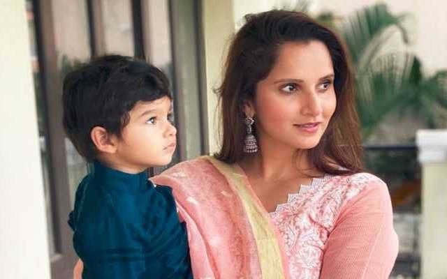 sania mirza with son