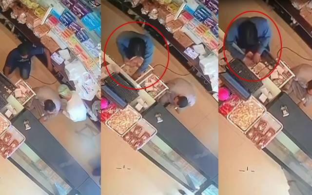 معروف بیکری میں ڈکیتی کی واردات؛ سی سی ٹی وی فوٹیج سامنے آگئی