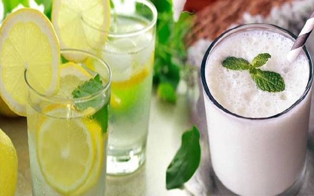 گرمی کی شدت کم کرنے والے مشروبات