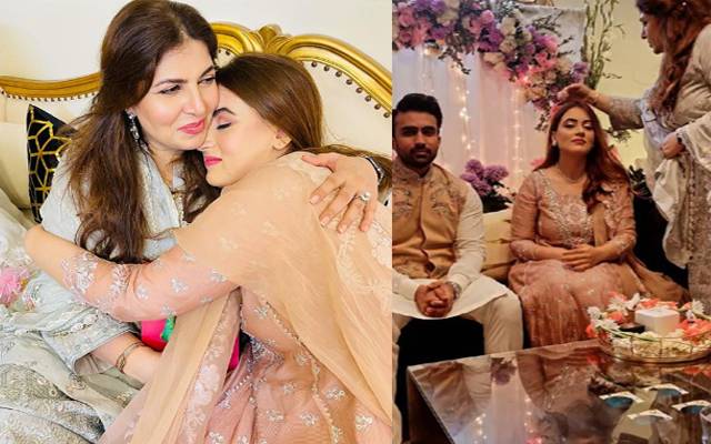 اداکارہ شگفتہ اعجاز کی بیٹی کی منگنی ہوگئی؛منگیتر کے ہمراہ تصاویر وائرل