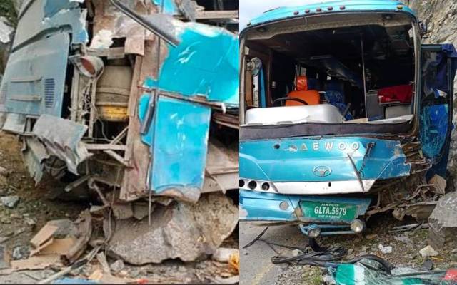  اپر کوہستان : بس حادثے میں 9 چینی باشندوں سمیت 12 افراد جاں بحق