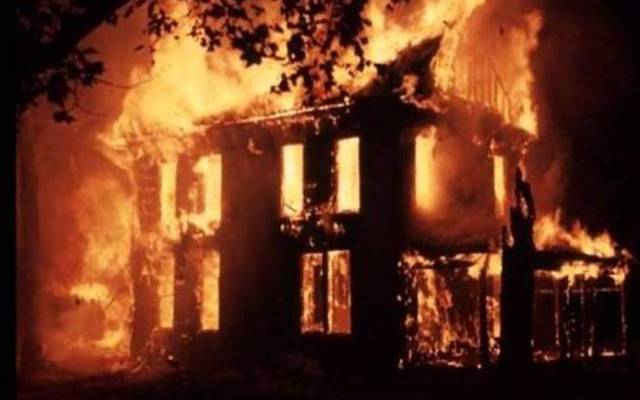 house on fire file photo