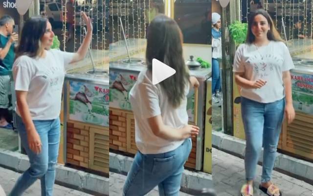 ترکی میں حریم شاہ کی ہوٹل کے باہر رقص کرتے ویڈیو وائرل