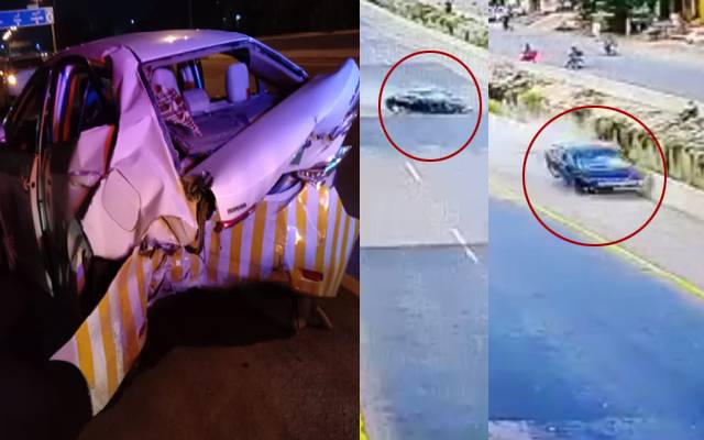 نشتر کالونی:برے کام کا برا انجام؛ حادثے کی فوٹیج سامنے آگئیں