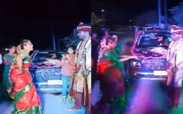 دولہے کے استقبال کیلئےدلہن کا سڑک پر ڈانس، ویڈیو کی سوشل میڈیا پر دھوم