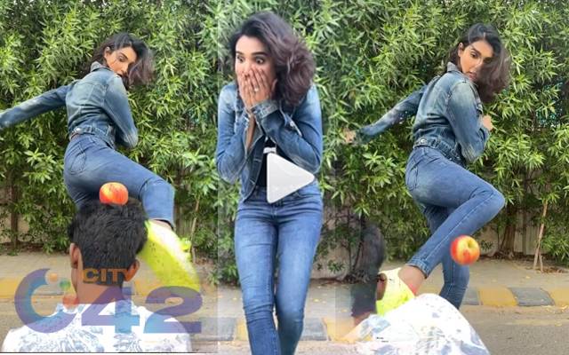 اداکارہ آمنہ الیاس نے لڑکے کوکک مار دی، ویڈیو وائرل