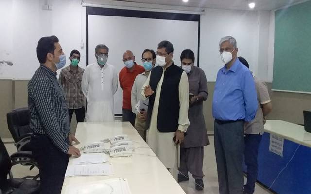 سیکرٹری صحت کا کنٹرول روم کا دورہ ،سہولیات کاجائزہ لیا