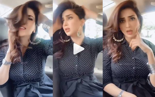 زخمی اداکارہ فضا علی کی بھارتی گانے پر کار میں جھومنے والی ویڈیو منظر عام پر