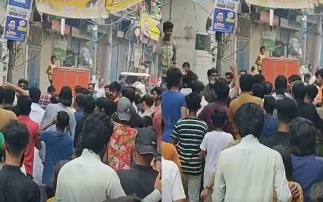 کنٹونمنٹ بورڈ الیکشن، پی ٹی آئی اور لیگی کارکنوں میں تھپڑوں کی بارش
