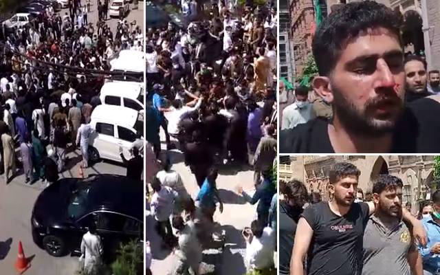 عدالت یا میدان جنگ:وکلا، پولیس میں لڑائی ، مکے،گھونسوں کا آزادانہ استعمال