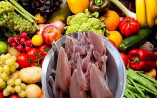 آج کے سبزیوں پھلوں اور گوشت کے نرخ