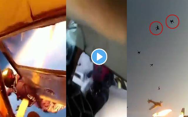 plane crash video viral