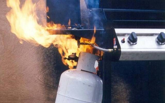 Factory Area cylinder blast