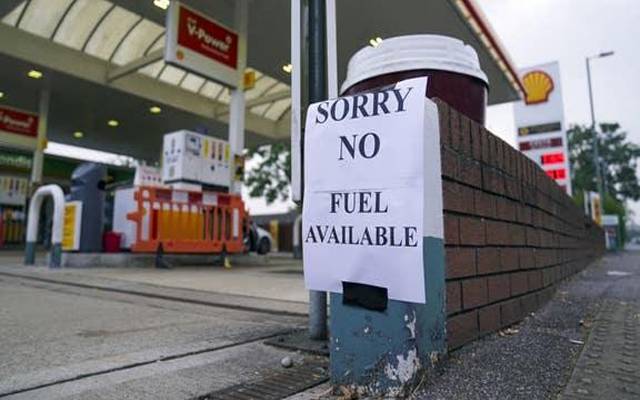 Petrol issue in England