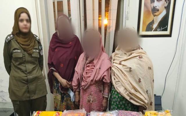 Arrested women by Police