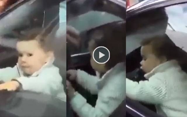 child in car video 