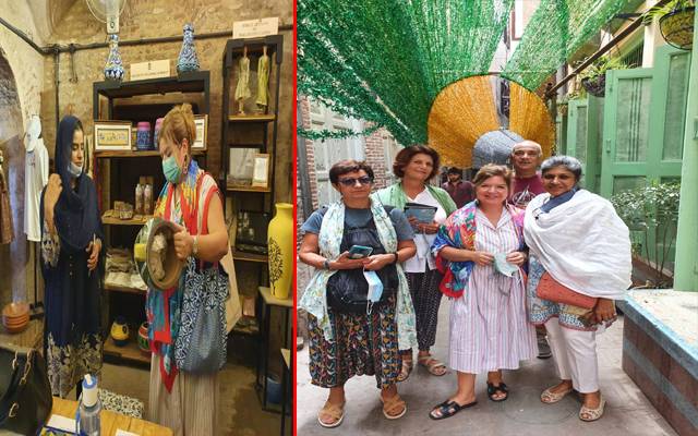 Greece embassidor's Family visited walled city & lahore
