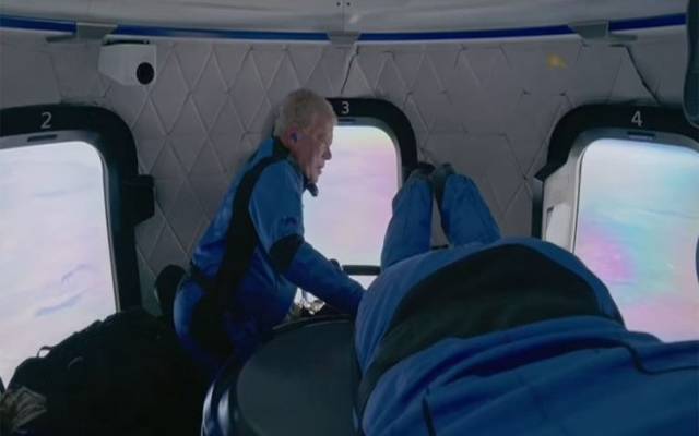 William Shatner goes to space on Blue Origin mission