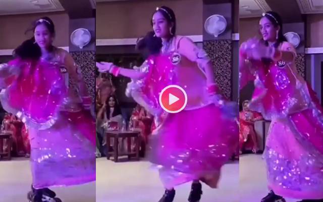 Woman performing folk dance