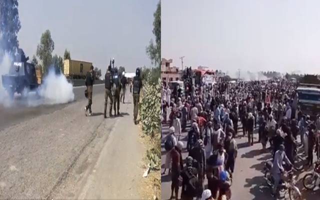 Police shelling on TLP march 