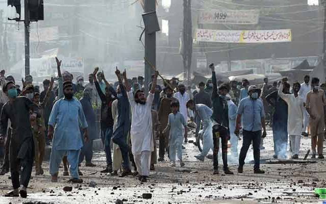 tlp protest in lahore