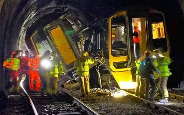 Several passengers injured as trains collide in England