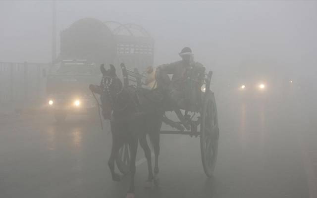 heavy smog and pollution 