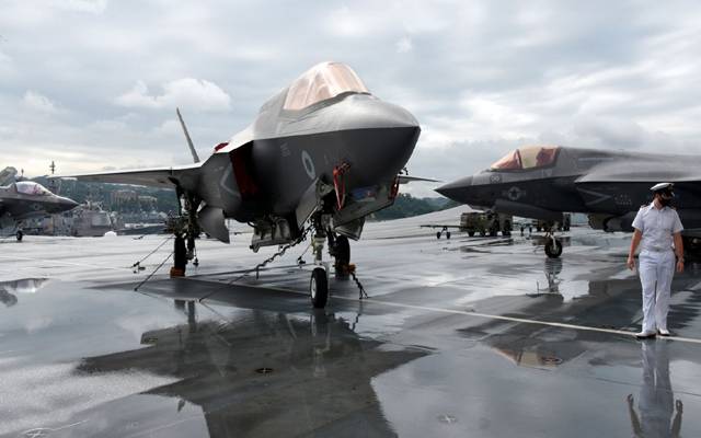 A British F35 stealth jet has crashed shortly after takeoff from the UK\'s flagship aircraft carrier, forcing the pilot to eject into the Mediterranean. 