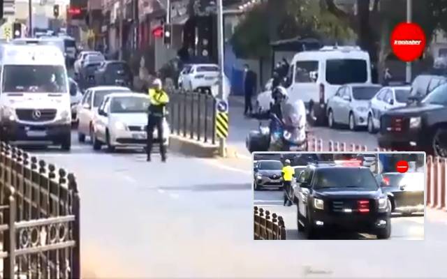 Turkish traffic officer stopped Turkish President