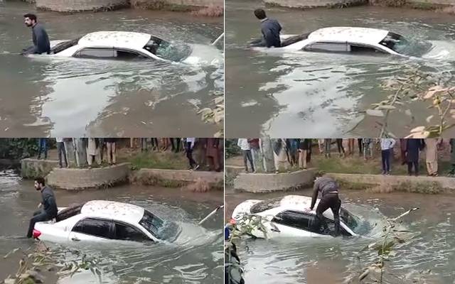  car fell in canal Lahore