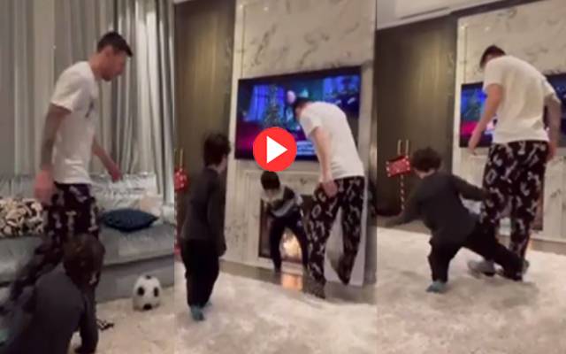 Lionel Messi Plays Football with Kids