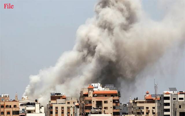 غزہ میں صیہونی افواج کے فضائی حملے، متعدد عمارتیں تباہ 