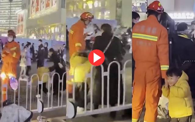 Chinese Boy wants to meet fireman