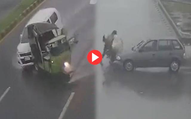 Traffic Accident in Lahore 