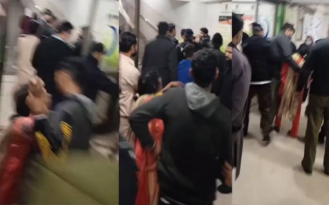 Service Hospital Fight, police reached at the spot