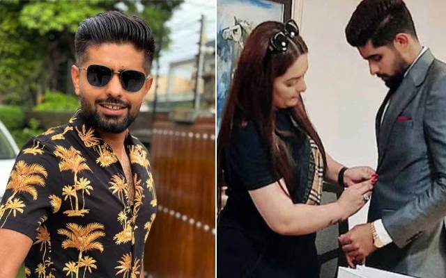 بابر اعظم کے کوٹ کو بٹن لگاتی یہ لڑکی آخر کون؟ پتہ چل گیا